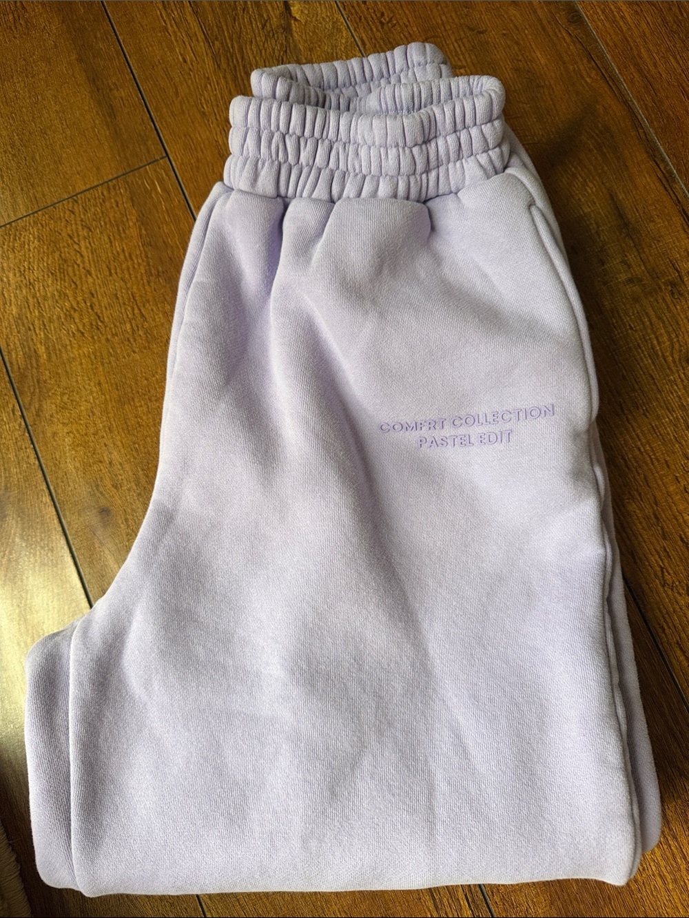 Kids Pastel Lavender Joggers with Elastic Waist